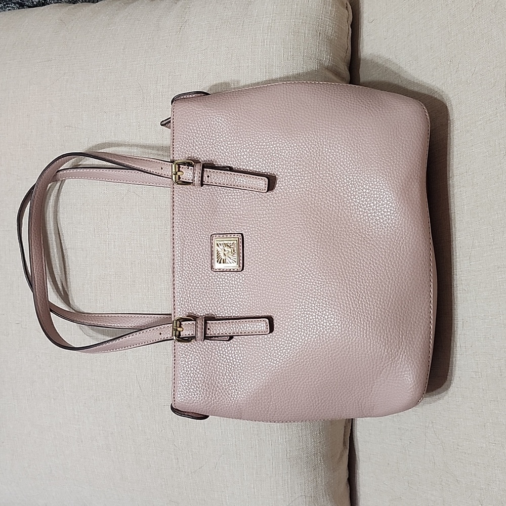 Anne Klein faux pebble leather handbag